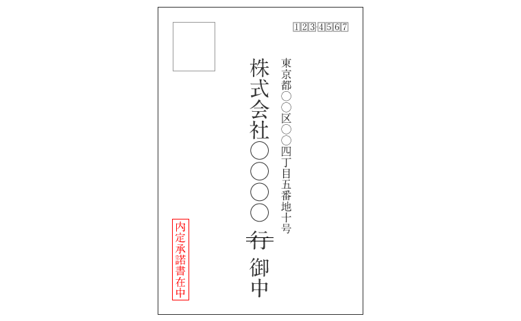 内定承諾書を郵送するときの封筒の書き方 サイズ 色についても マイベストジョブ転職アカデミー