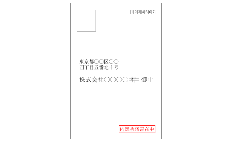 内定承諾書を郵送するときの封筒の書き方 サイズ 色についても マイベストジョブ転職アカデミー